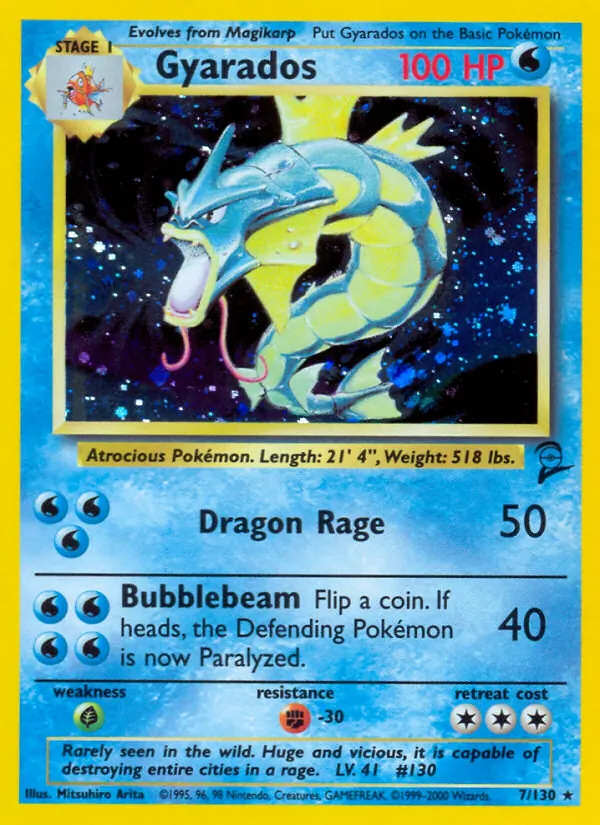 Gyarados - Base Set 2 Pokemon Card