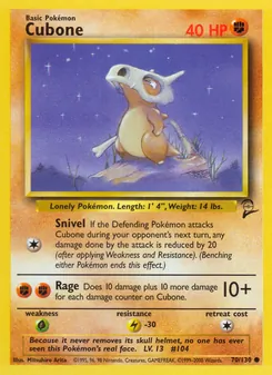 Cubone - Base Set 2