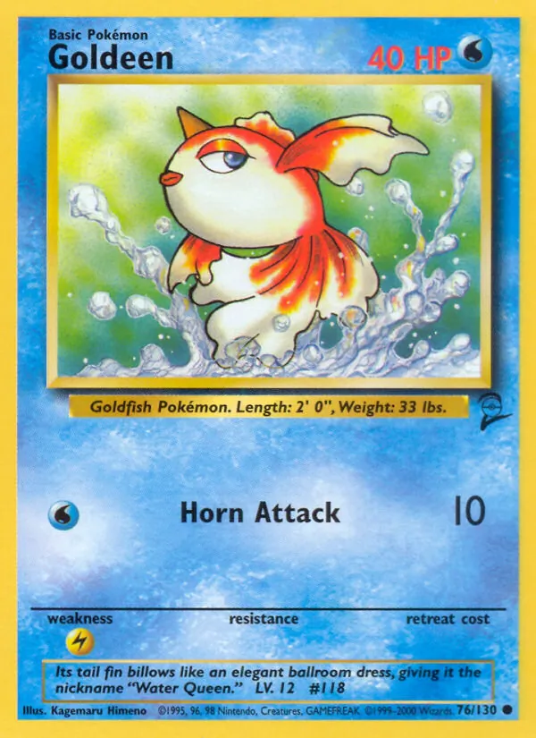 Goldeen - Base Set 2 Pokemon Card