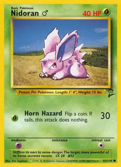 Nidoran♂ - Base Set 2