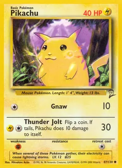 Pikachu - Base Set 2