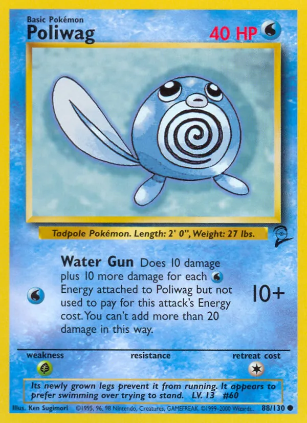 Poliwag - Base Set 2 Pokemon Card
