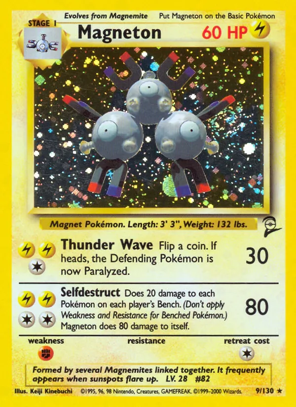 Magneton - Base Set 2 Pokemon Card