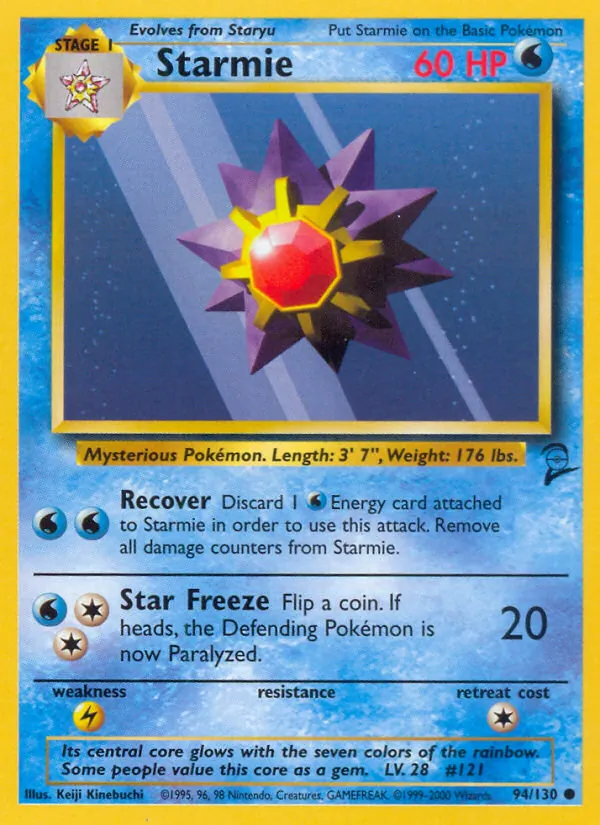 Starmie - Base Set 2 Pokemon Card