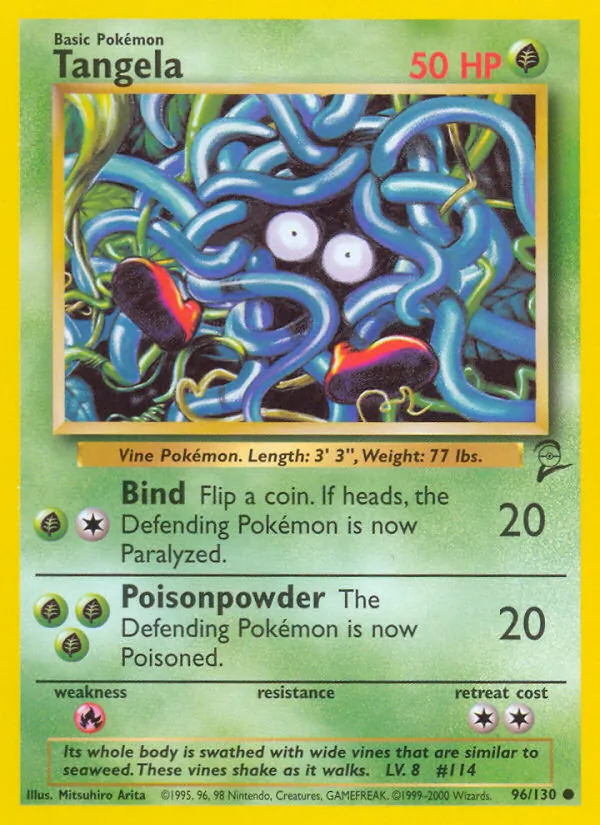 Tangela - Base Set 2 Pokemon Card