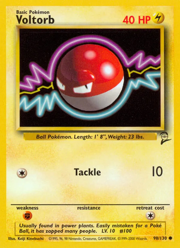 Voltorb - Base Set 2 Pokemon Card