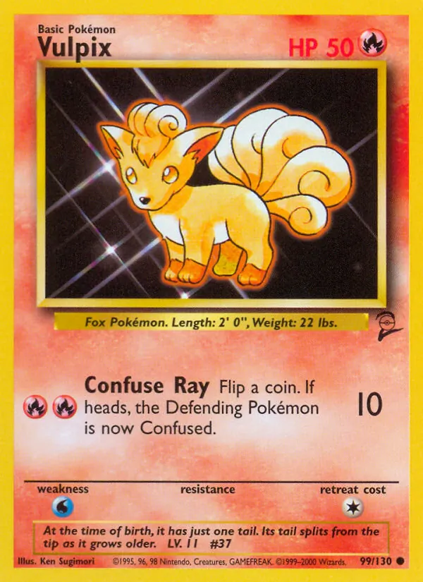 Vulpix - Base Set 2 Pokemon Card