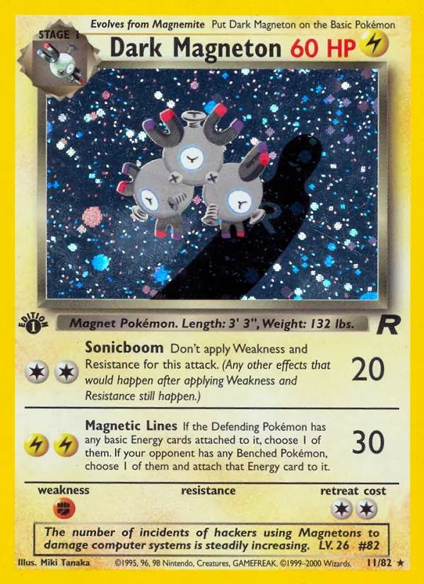 Dark Magneton - Team Rocket Pokemon Card