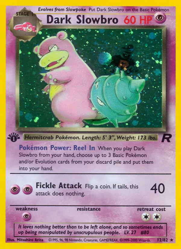 Dark Slowbro - Team Rocket Pokemon Card