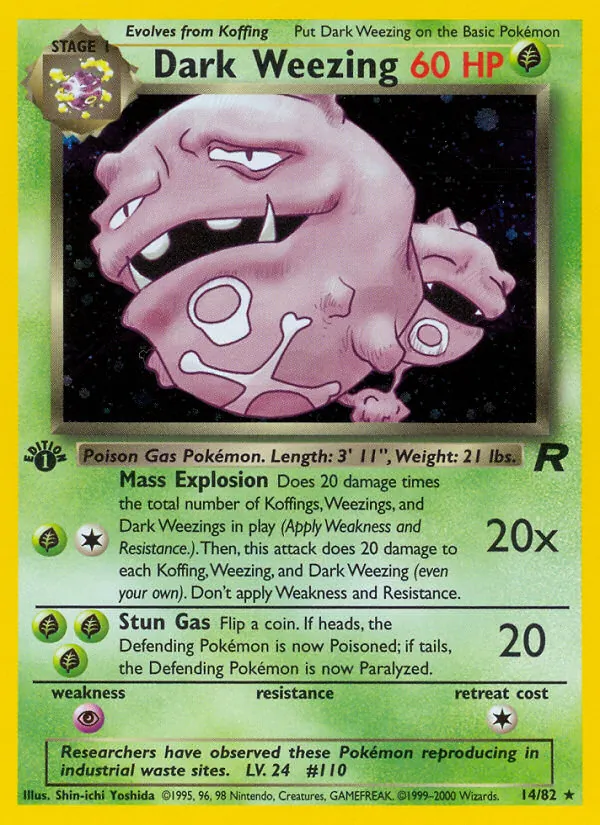 Dark Weezing - Team Rocket Pokemon Card