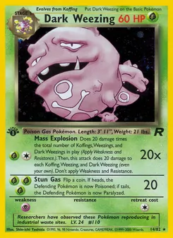 Dark Weezing - Team Rocket