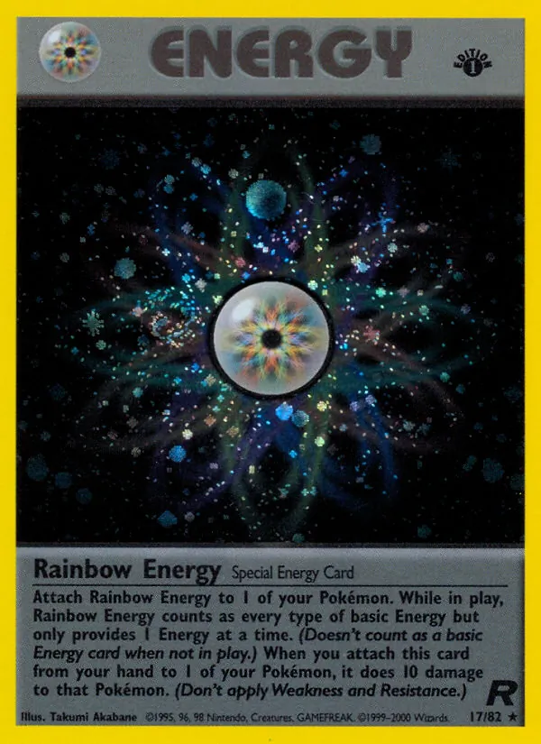 Rainbow Energy - Team Rocket Pokemon Card