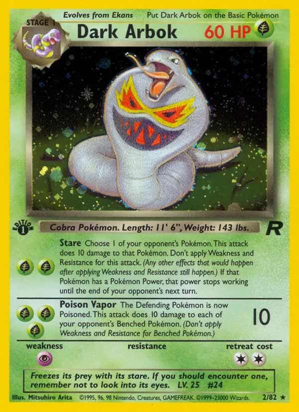 Dark Arbok - Team Rocket Pokemon Card