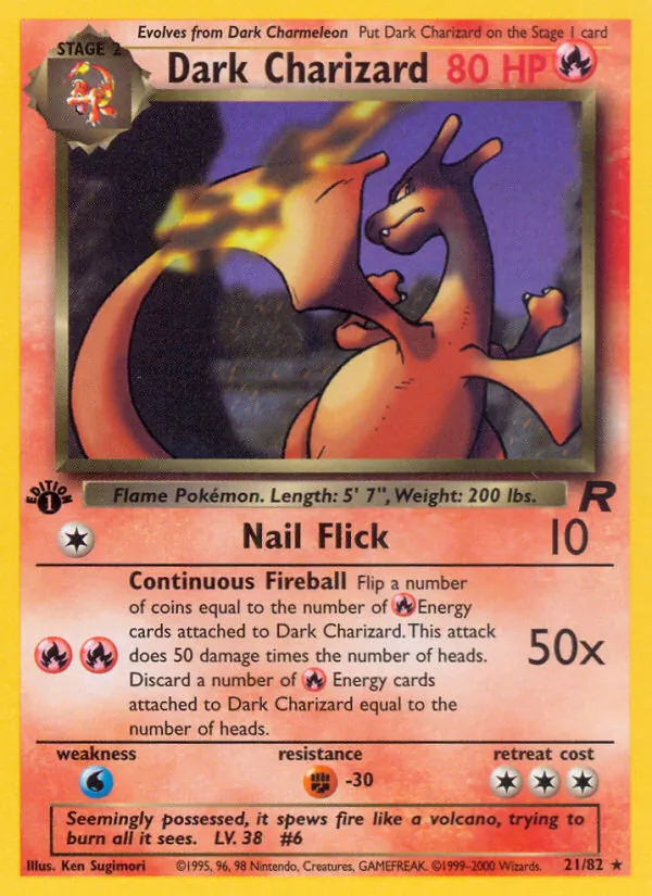 Dark Charizard - Team Rocket Pokemon Card