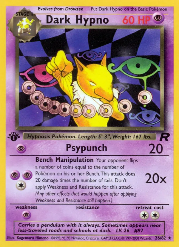 Dark Hypno - Team Rocket Pokemon Card