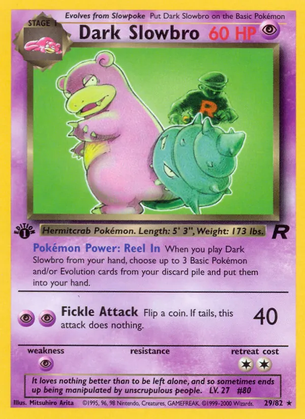 Dark Slowbro - Team Rocket Pokemon Card