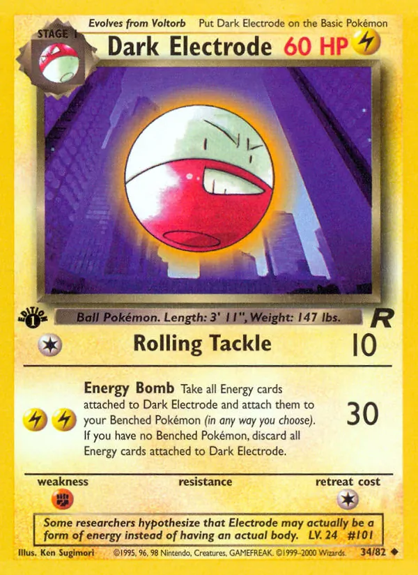 Dark Electrode - Team Rocket Pokemon Card