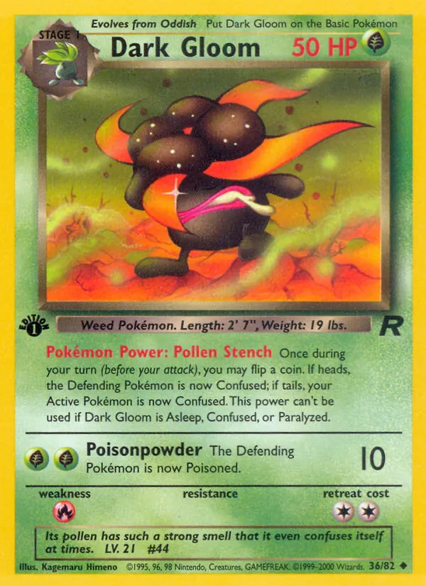 Dark Gloom - Team Rocket Pokemon Card