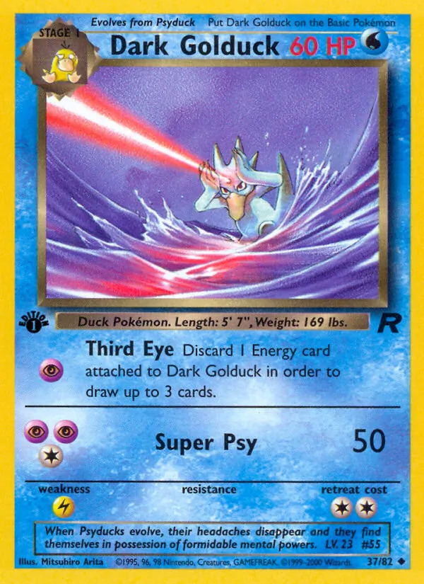 Dark Golduck - Team Rocket Pokemon Card