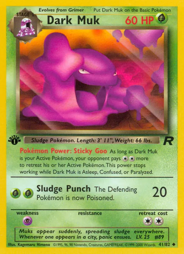 Dark Muk - Team Rocket Pokemon Card