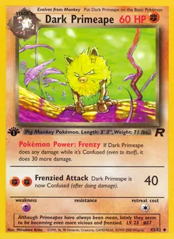 Dark Primeape - Team Rocket