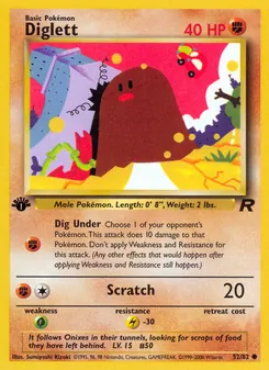 Diglett - Team Rocket