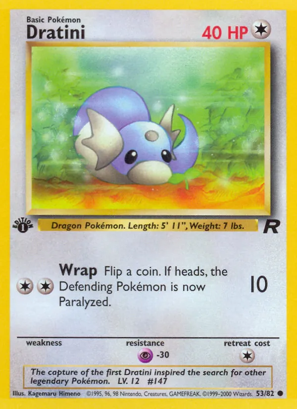 Dratini - Team Rocket Pokemon Card