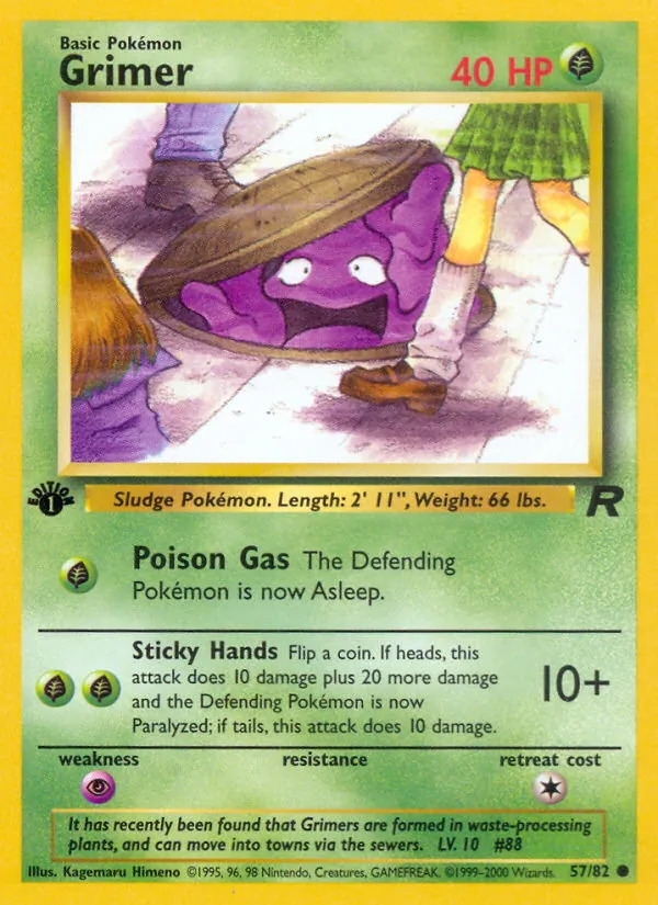 Grimer - Team Rocket Pokemon Card
