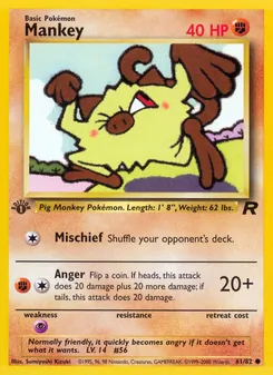 Mankey - Team Rocket