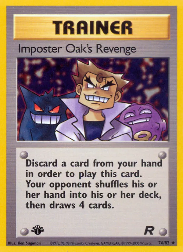 Imposter Oak's Revenge - Team Rocket Pokemon Card