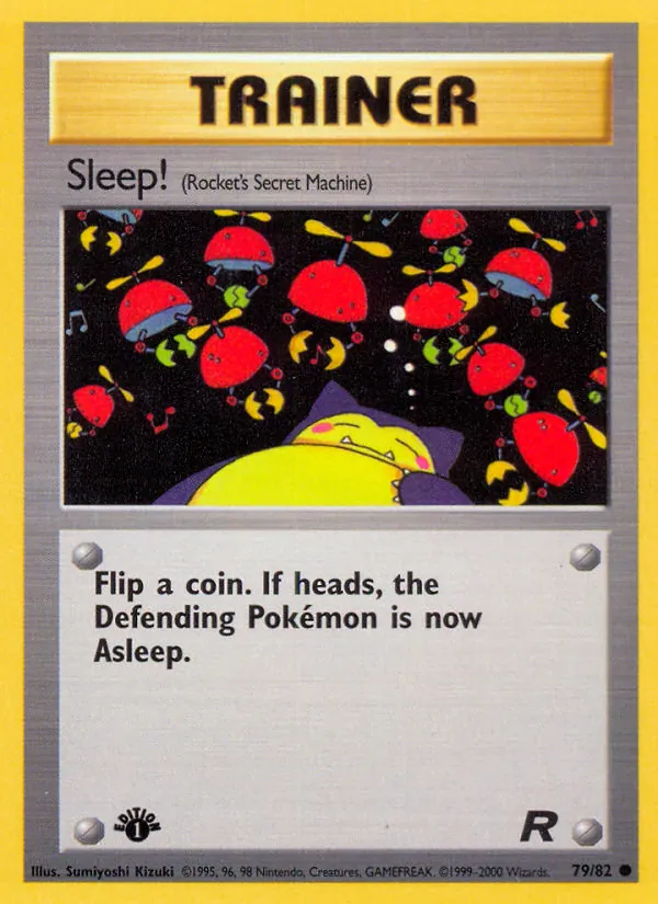 Sleep! - Team Rocket Pokemon Card