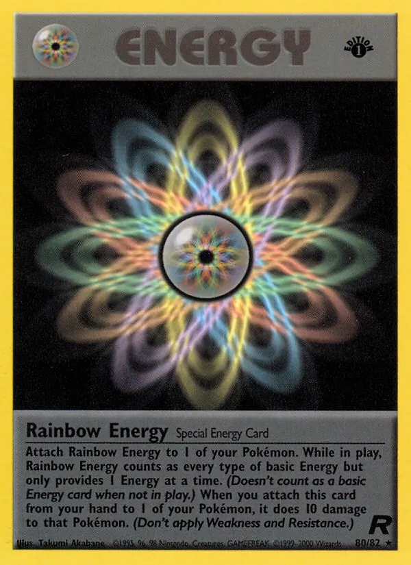 Rainbow Energy - Team Rocket Pokemon Card