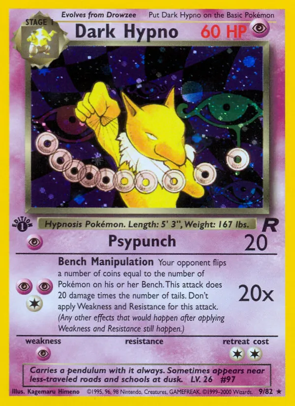 Dark Hypno - Team Rocket Pokemon Card