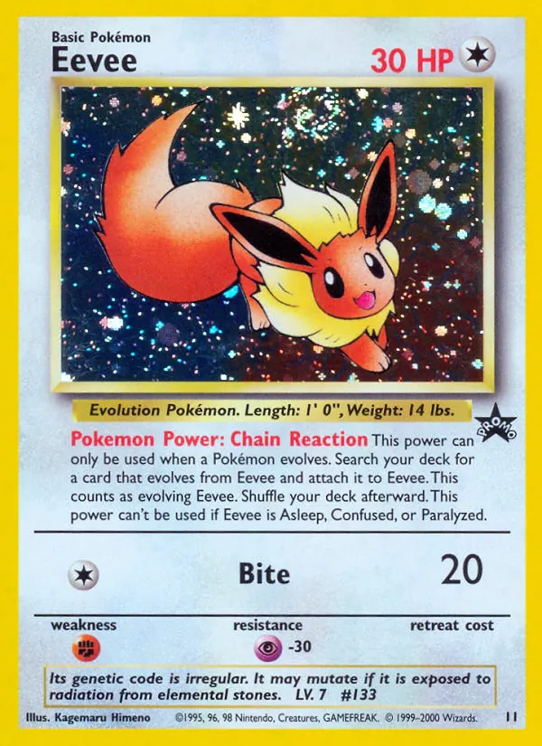 Eevee - Wizards Black Star Promos Pokemon Card
