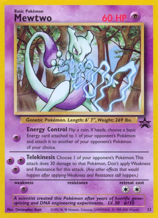 Mewtwo - Wizards Black Star Promos Pokemon Card