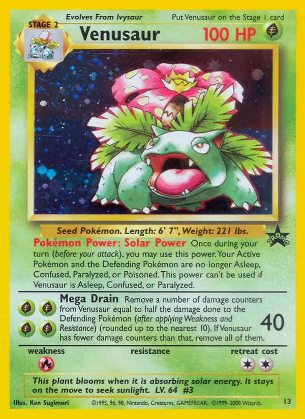 Venusaur - Wizards Black Star Promos Pokemon Card
