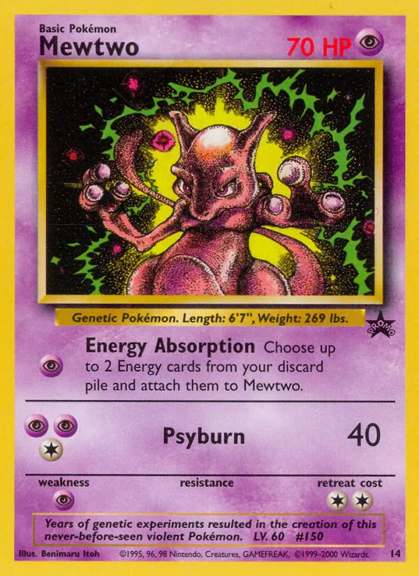 Mewtwo - Wizards Black Star Promos Pokemon Card