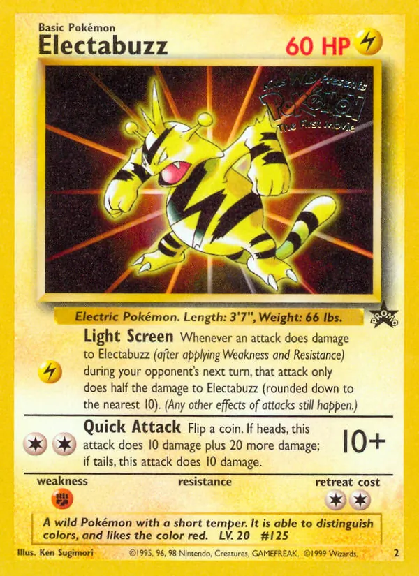 Electabuzz - Wizards Black Star Promos Pokemon Card