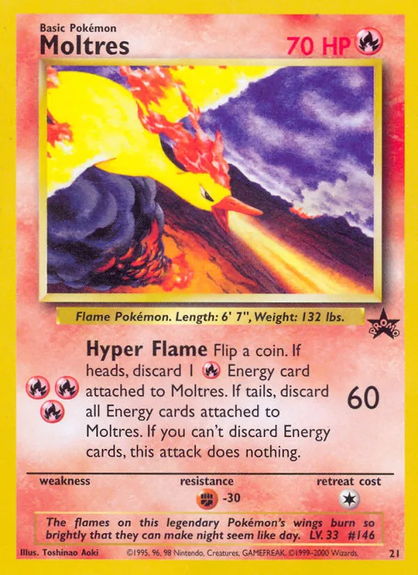 Moltres - Wizards Black Star Promos Pokemon Card