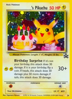___________'s Pikachu - Wizards Black Star Promos