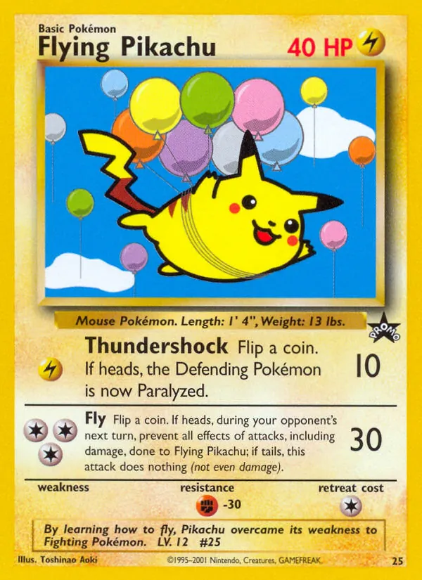 Flying Pikachu - Wizards Black Star Promos Pokemon Card