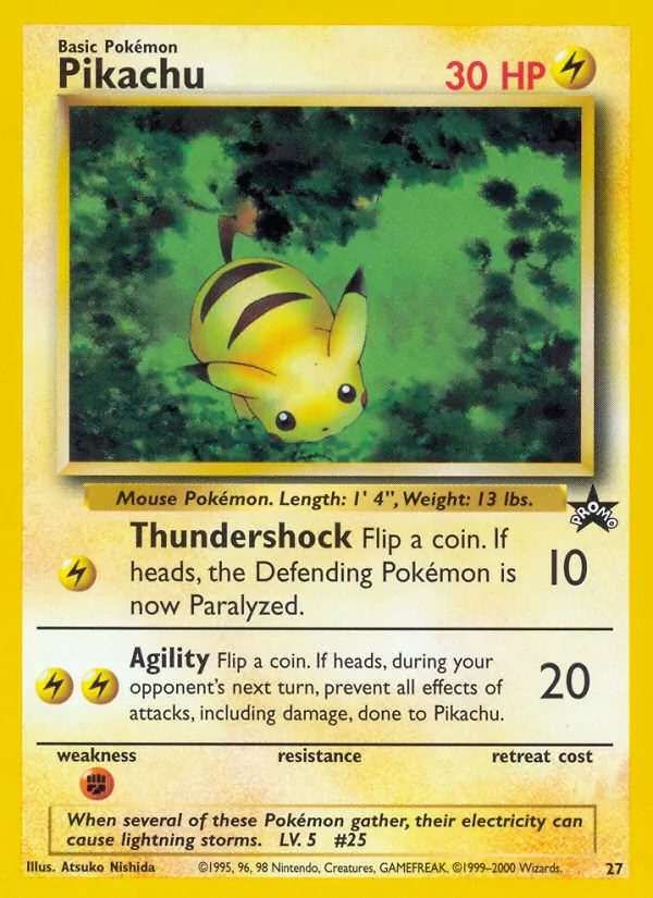 Pikachu - Wizards Black Star Promos Pokemon Card