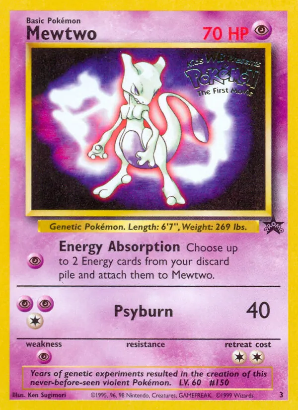 Mewtwo - Wizards Black Star Promos Pokemon Card