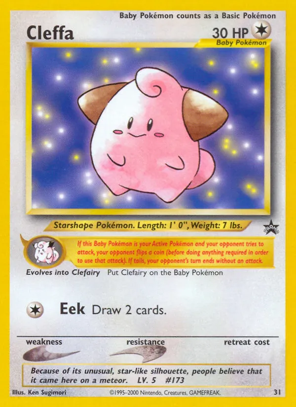 Cleffa - Wizards Black Star Promos Pokemon Card