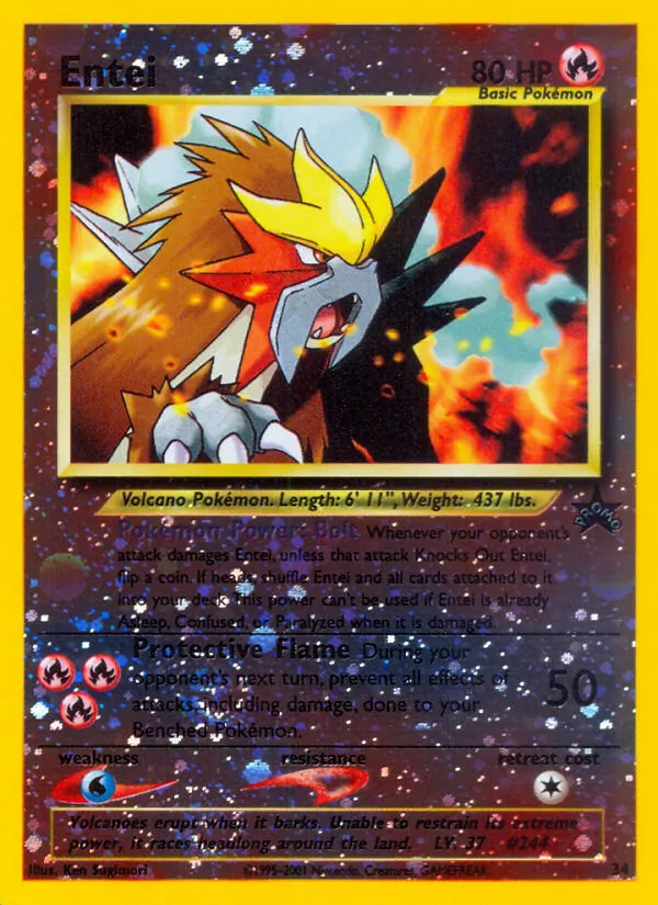 Entei - Wizards Black Star Promos Pokemon Card