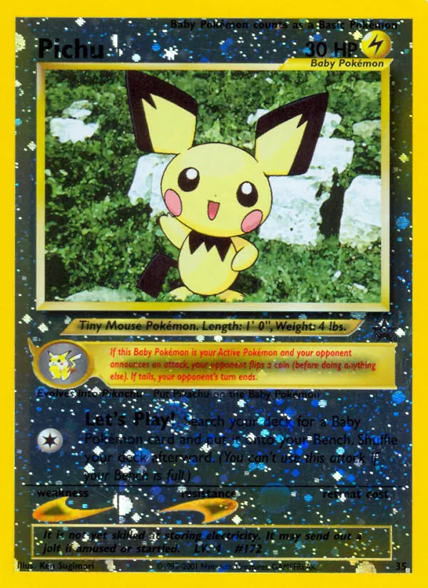 Pichu - Wizards Black Star Promos Pokemon Card