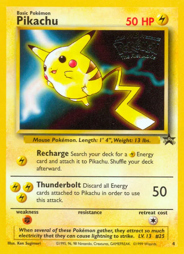 Pikachu - Wizards Black Star Promos Pokemon Card