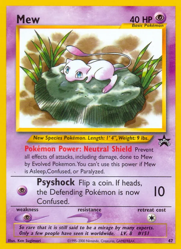 Mew - Wizards Black Star Promos Pokemon Card