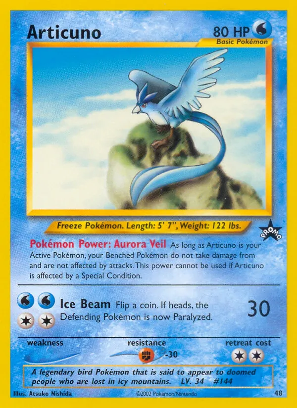 Articuno - Wizards Black Star Promos Pokemon Card