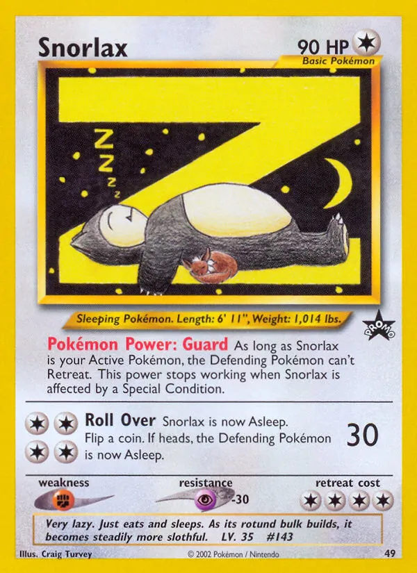 Snorlax - Wizards Black Star Promos Pokemon Card